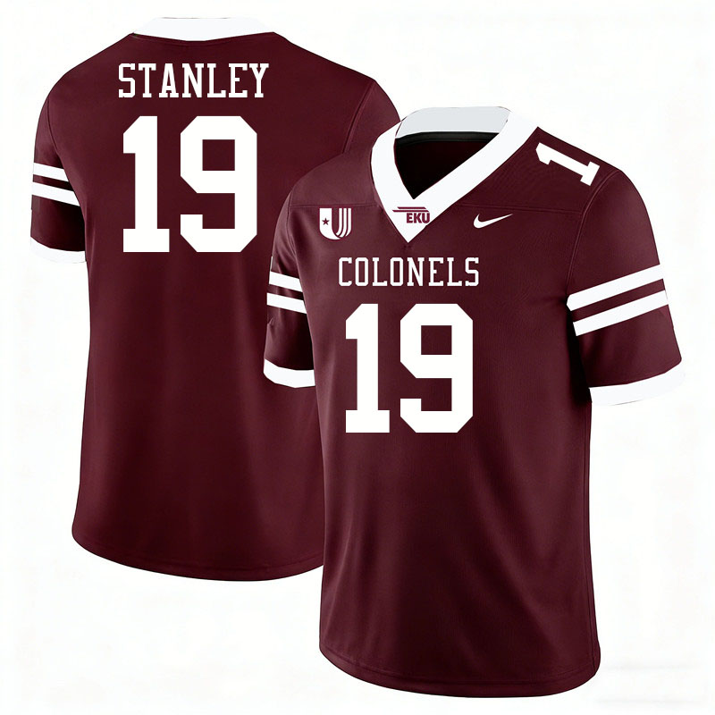 Eastern Kentucky Colonels #19 Dequan Stanley College Football Jerseys,Uniforms Stitched-Maroon Eastern Kentucky Colonels #19 Dequan Stanley College Football Jerseys,Uniforms Stitched-Maroon